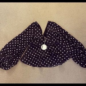 Staud brand new black dot top